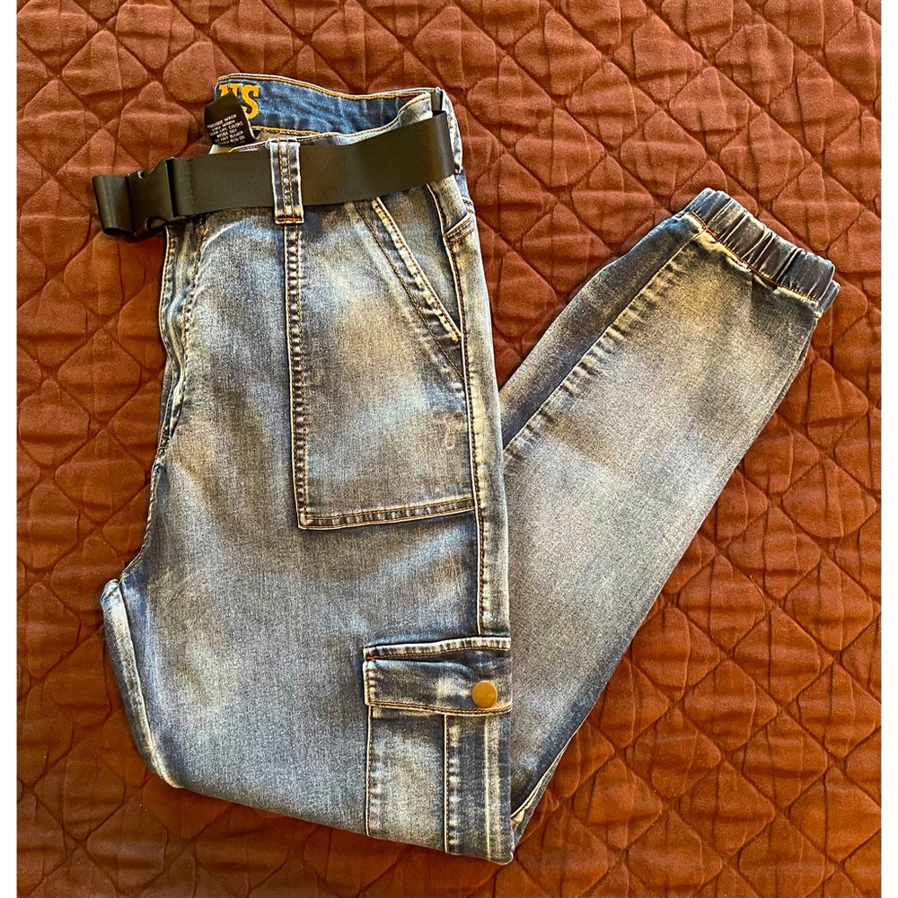 Misses Denim Cargo Jeans